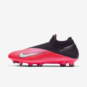 Nike Phantom Vision 2 Elite Dynamic Fit FG - Férfi Focicipő - Piros/Fekete/Metal Titán